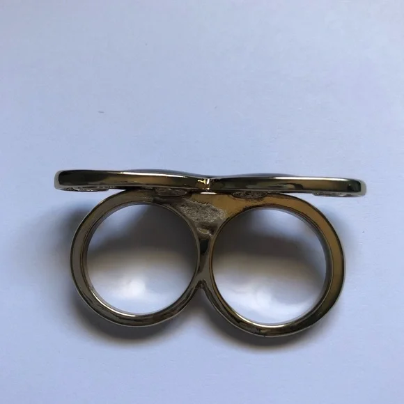 Moustache Two Finger Ring - Picture 3 of 3